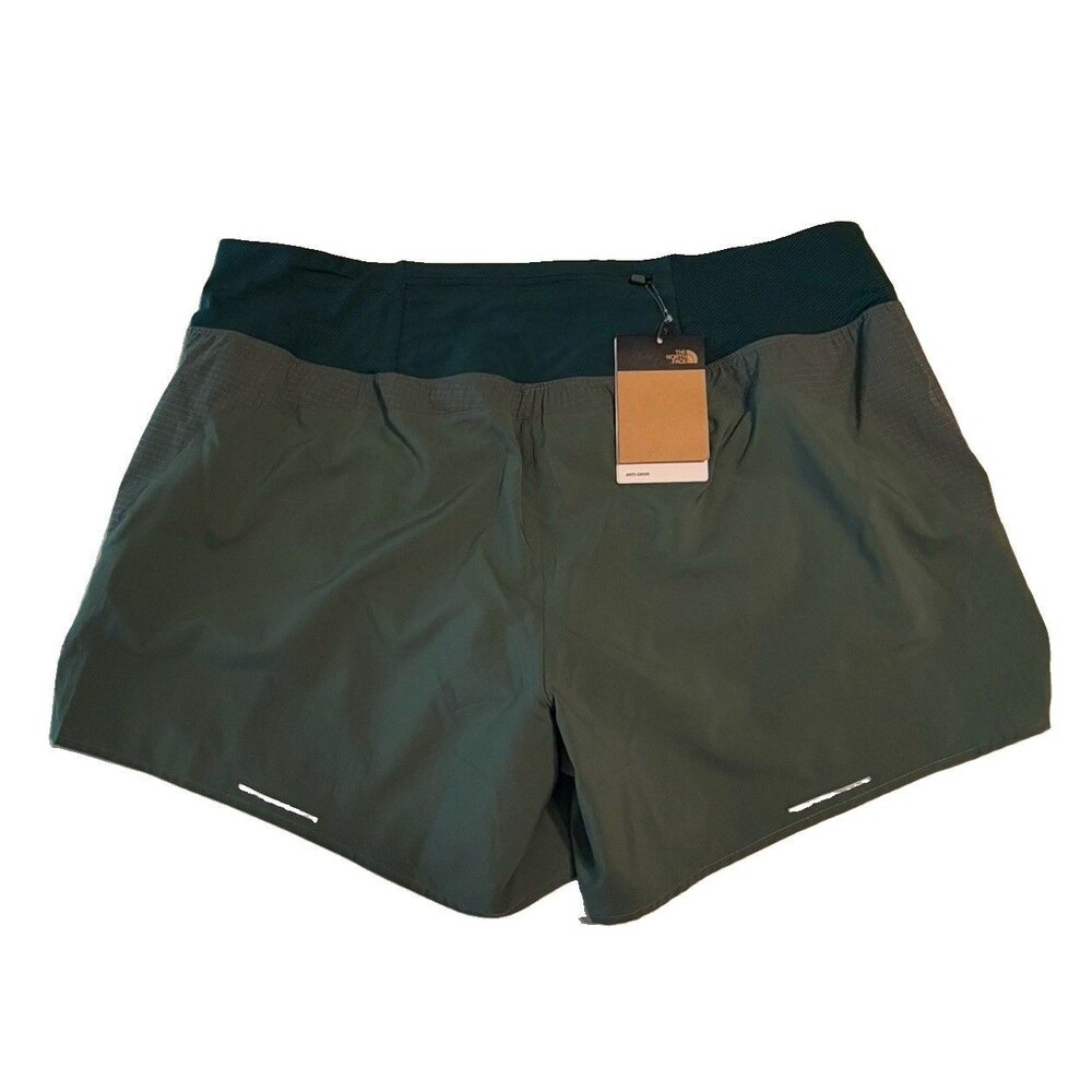 NWT North Face woman XXL Sunriser 5" Running Shorts Athletic Lined Reflective
